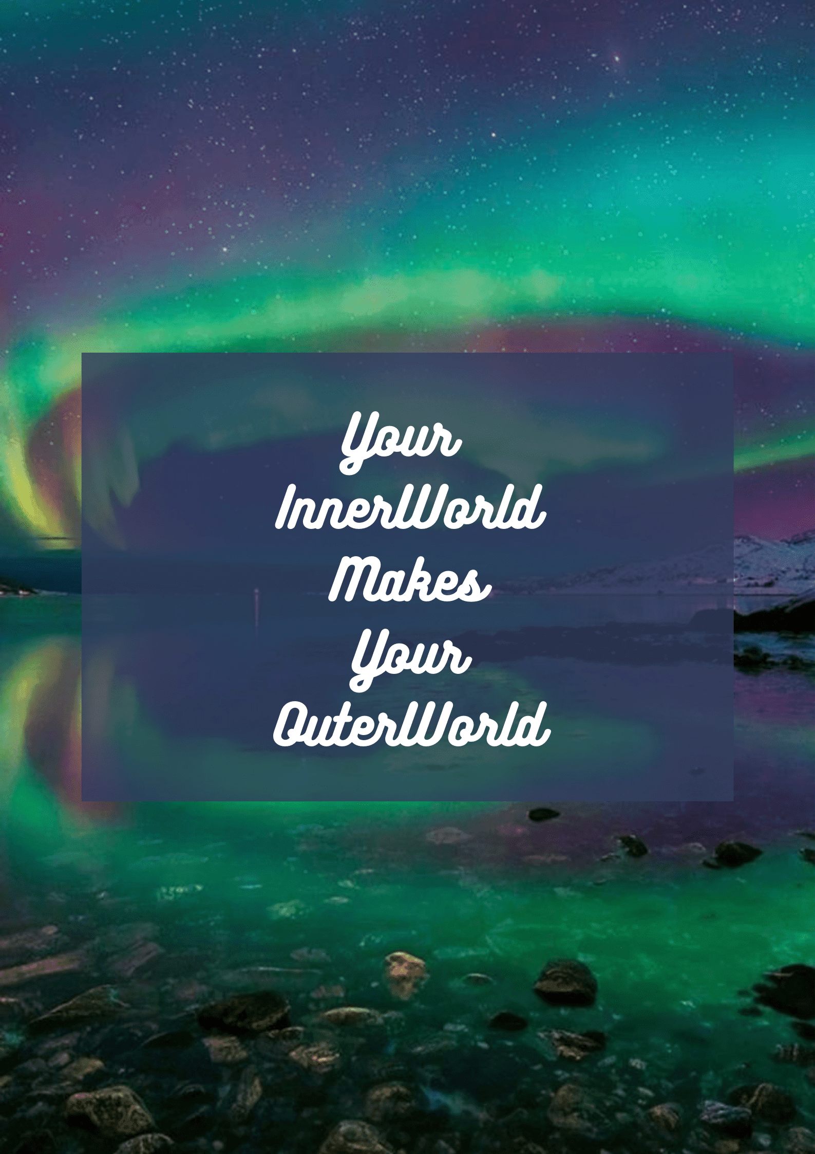 YOUR INNER WORLD MAKES YOUR OUTER WORLD