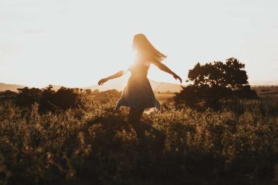 a girl is reflecting psychological wellbeing