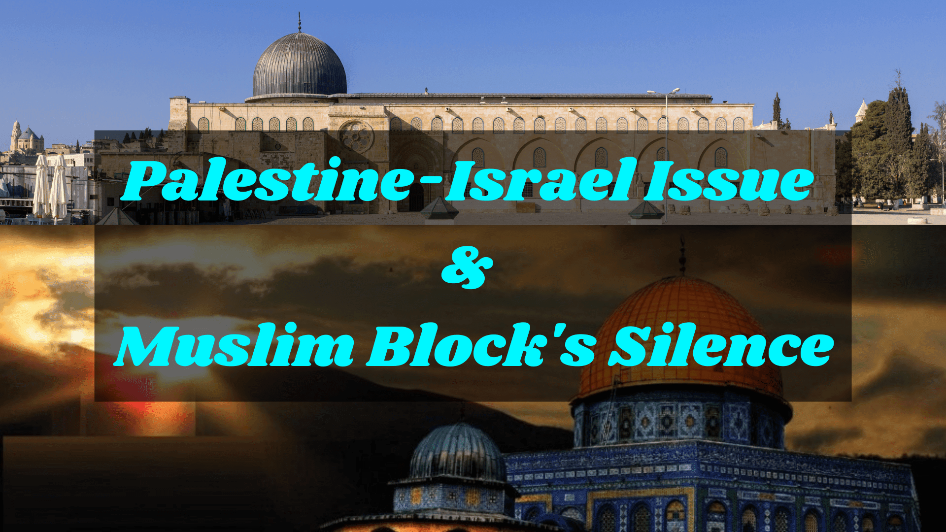 Palestine-Israel Issue & Muslim Block's Silence